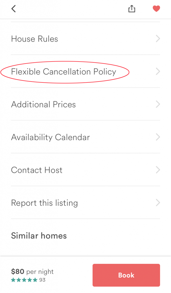 Airbnb Cancellation Policy