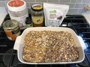 Granola Bars with Ingredients